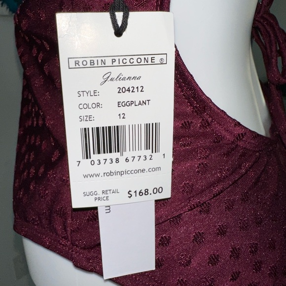 NWT- Robin Piccone “Julianna” One Piece Swimsuit - size 12 - Picture 4 of 5